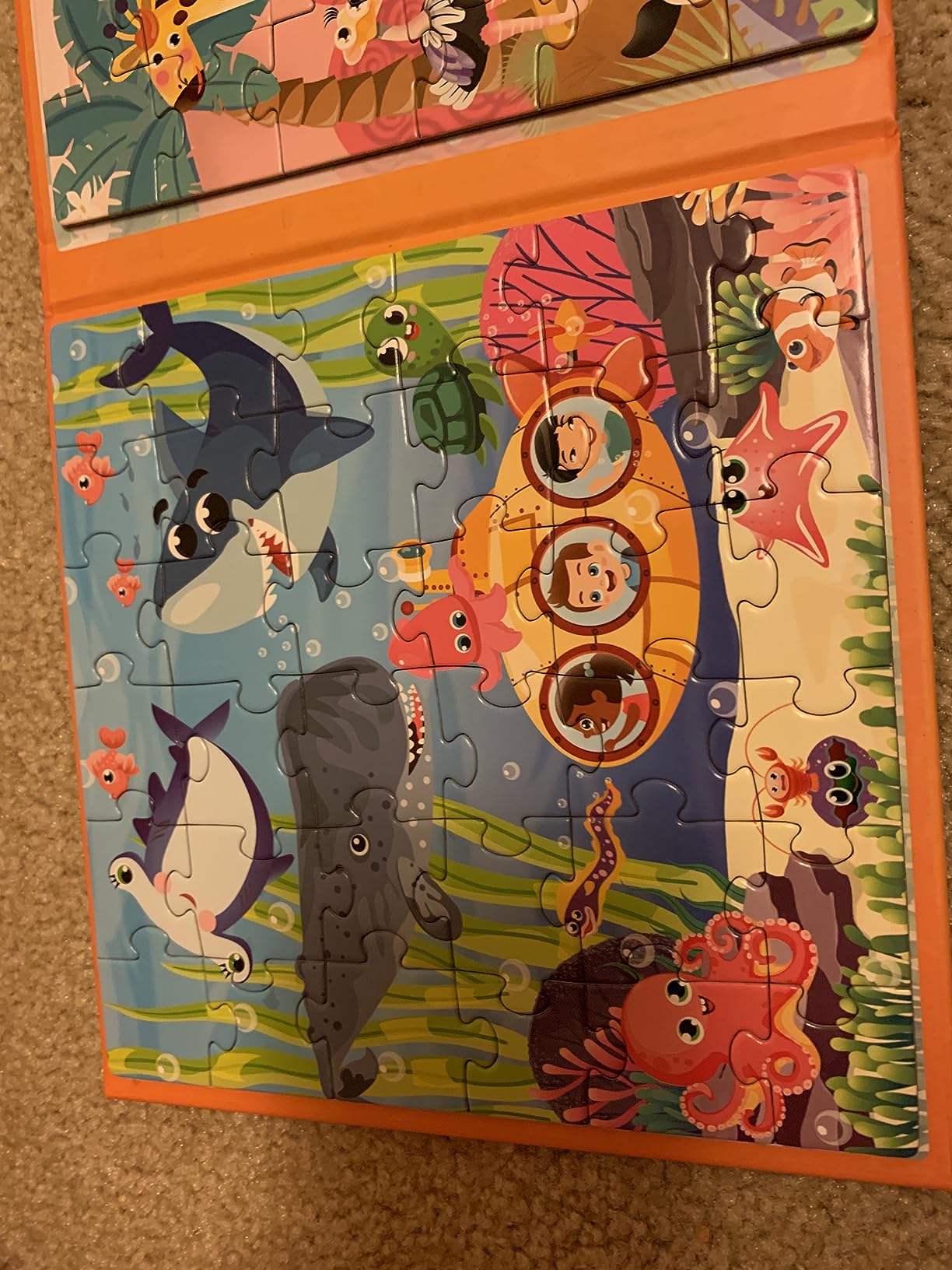 Magnetic Book 3x36 Pcs Puzzles for Kids | Princess, Unicorns & Mermaid